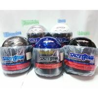 ราคา SPACE CROWN หมวกกันน็อค พร้อมหน้าหมวกสีชา มี มอก. (มีหลายสี) (9706177598)