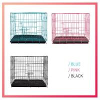 ราคา [ฟรี ห้องน้ํา ถาด] กรงแมวและสุนัขพับได้พร้อมเคลือบแป้ง 3 ขนาดและหลายสี อเนกประสงค์ ทั่วไปสําหรับเลี้ยงสัตว์เลี้ย (43228732485)