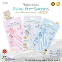 ราคา Sugar Baby Pre Spoon 2 Stages BPA FREE Baby Learning Spoon - ช้อนฝึกหัด - Baby MPASI Eating Utensils (40475513589)