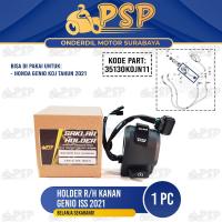 ราคา TOMBOL ขวาผู้ถือ Genio ISS 2021 R/H - สวิทช์ปุ่มสวิทช์ Idling Stop Starter Honda Genio K0J-N11 (57058170311)