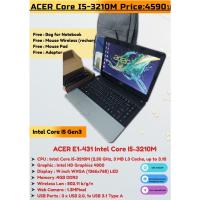 ราคา โน๊ตบุ๊คมือสอง ราคาถูก Notebook ACER Core I5 Gen3 Ram 4G Harddisk 500G ของแถมใหม่4รายการ แบตเตอรี่เก็บไฟ (21344647794)