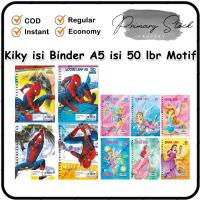 ราคา A5 Grid Binder กระดาษ 20 แหวน Spiderman การ์ตูนเจ้าหญิง Loose Leaf ความงามตัวอักษร 50 แผ่น (29587916964)