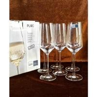 ราคา แก้วแชมเปญคริสตัล 6 ใบ Schott Zwiesel made in Germany มือสองแต่ใหม่มาพร้อมกล่อง เสียงใสกังวาน (24276841945)