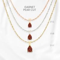 ราคา สร้อยคอโกเมนแท้ (Garnet) หยดน้ำพรีเมียม เงินแท้ 925 ชุบทองคำขาว/ทอง /โรสโกลด์ จี้พลอย GEORGE Jewelry (54006341576)