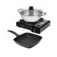 ราคา Seagull Rocket Cooking Set ชุดเตาแก๊สปิกนิก พร้อมหม้อชาบู ขนาด 26 ซม. และกระทะย่าง ขนาด 24 ซม. (12264205695)