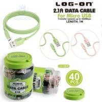 ราคา LOG ON DATA CABLE - FAST CHARGING CHARGER CABLE 2.4 MICRO USB 1M LOGON LO-CB28 (40208102826)