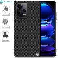 ราคา เคสไฟเบอร์ไนลอนพื้นผิว Nillkin Xiaomi RedMi Note 12 Pro 5G - Poco X5 Pro 5G - Casing Black Soft Armor Original Black Shock Cover (25906068491)