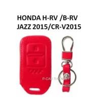 ราคา ซองหนัง ใส่กุญแจรีโมทรถยนต์ (สีแดง) HONDA HR-V / BR-V / JAZZ 2015 / CR-V 2015 (2193665304)