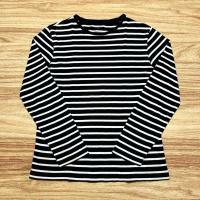 ราคา POLHAM เสื้อยืดแขนยาวลายทางขาวดํา (M) (27523063011)