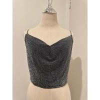 ราคา เสื้อสายเดี่ยว กลิตเตอร์ H&M มือ2 (19293739462)