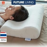 ราคา หมอนหนุนเมมโมรี่โฟมทรงคลื่น รองรับต้นคอได้ดี แก้อาการปวดคอ [Pillow For Healthy Sleep] (9844750269)