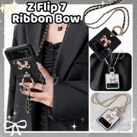 ราคา Z Flip 7/6/5/4/3 ผีเสื้อริบบิ้นแหวนเพชรรูปแบบข้ามเนื้อฝาครอบโทรศัพท์ปลอก ZFLIP4 ZFLIP5 ZFLIP6 ZFLIP7 (27594404847)