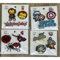 ราคา มือหนึ่ง เซ็ทเข็มกลัดผ้าปักMarvel x Miniso ของแท้จาก shop ค่ะ มี 4 ลายนะคะ (53900723068)