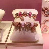 ราคา (ของแท้100%) Pandora rose charm หัวใจcz โรส เพชร2แถว (28551383393)