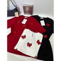ราคา M2M-472 Basic Blink Diamond Ribbon Short Sleeve เสื้อยืดผู้หญิง Top Matinee Its Me Basic (56406953821)