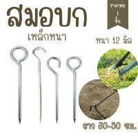 ราคา สมอบก เหล็กยึด ตะขอเหล็ก ตะขอห่วง แข็งแรง ตะขอแขวน ตะขอเกี่ยว ตะขอ เหล็กปลายแหลม เหล็กยึดต้นไม้ เหล็กยึดพื้น เหล็กปักร่ม (25161953766)