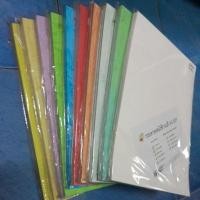 ราคา กระดาษหนังช้าง A4 140 แกรม 50 แผ่น กระดาษทำปก ปกรายงานสีสดใส (26175939705)