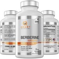 ราคา Art Nutra Labs Premium Berberine HCL 1200mg 180 แคปซูล Berberine NonGMO Gluten (40679909322)