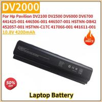 ราคา คุณภาพสูง DV2000 แบตเตอรี่แล็ปท็อป 10.8V 4200mAh สําหรับ Hp Pavilion DV6000 DV6700 DV2100 DV2500 HSTNN-DB42 452057-001 HSTNN-C17C (40730687125)