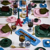 ราคา IKEA VINTERFINT วินเตอร์ฟินท์ เชิงเทียนอิเกีย แดง ฟ้า (40524950454)