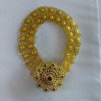 ราคา ง19 เข็มขัดโบราณหัวใหญ่สีทอง เข็มขัดชุดไทย ลวดลายสวยงาม (55158167951)