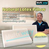 ราคา Natural Latex Contour Neck Support Soft Sleep Tidur Pillow Ergonomic Bantal Memory Foam Leher (27889344706)