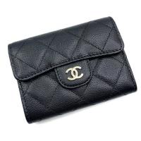 ราคา New Chanel Card Holder Caviar in Black GHW Holo 28 Full set (3111607343)