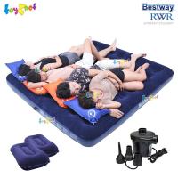 ราคา Bestway ที่นอนเป่าลม 6 ฟุต (คิง) 2.03x1.83x0.22 ม. รุ่น 67004 + หมอนเป่าลม 2 ใบและที่สูบลมไฟฟ้า (สูบลมเข้า/ดูดลมออก) (28166035179)