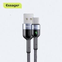 ราคา Essager สายชาร์จเร็ว USB-C Type C 0.5 เมตร LED 3A USB Type C สำหรับ Samsung Huawei Xiaomi Oppo (7646668493)
