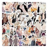 ราคา 10/30/60PCS Anime Naked Muscle Man Stickers Decoration Suitcase Laptop Scrapbooking Phone Stationery Japan Manga Kid Toy (52855608654)