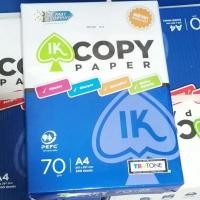 ราคา IK COPY PAPER A4 กระดาษ 70 แกรม 500 แผ่น A4纸 ( 210 มม. x 297 มม.) (22944566205)