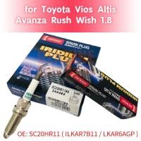 ราคา 4 ชิ้น Denso SC20HR11 หัวเทียนอิริเดียมสําหรับ Toyota Vios Altis Avanza Rush Wish 1.8 ( ILKAR7B11 / LKAR6AGP ) (42054497695)