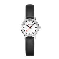 ราคา New Collection (ของแท้ประกันช้อป) Mondaine นาฬิกา evo2 Black vegan grape leather, 26 mm หนังวีแกน สีดำ (40213938052)
