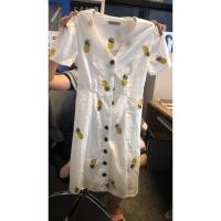 ราคา เดรสสีขาวลายปักรุปสับปะรด (3659208707)