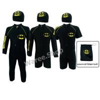 ราคา ชุดว่ายน้ำ BATMAN แบทแมน (ลิขสิทธ์แท้) แถม หมวก และ ถุงใส่ชุด ชุดว่ายน้ำเด็ก ชุดว่ายน้ำเด็กชาย ชุดว่ายน้ำเด็กผู้ชาย (5081775333)