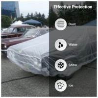 ราคา แบบพลาสติกใสcar covers waterproofผ้าคลุมรถ กันฝน กันฝุ่น ถุงคลุมรถ คลุมรถ ผ้าคลุมรถยนต์ ผ้าคลุมกะบะ กะบะ รถตู้ SUV (26869757852)