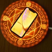 ราคา Glowing Magic Array Qi Wireless Charger Cartoon Charging Pad (45360130961)