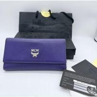ราคา กระเป๋าสตางค์ MCM ใบยาว สีม่วงสวย อุปกรณ์ครบ (47406840246)
