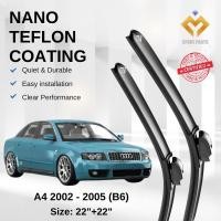 ราคา Audi A4 B6 (2002-2005) Premium Japan Tech Car Wiper 22+22 Type 09 Clip, แถมฟรี ผ้าทําความสะอาด Microfibre (56558623602)
