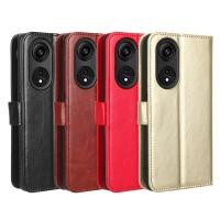ราคา เหมาะสําหรับ OPPO A2 Pro เคสโทรศัพท์ A1 5G ซองหนังโทรศัพท์ Flip Crazy Horse รูปแบบกระเป๋าสตางค์ Lanyard A98 (42780146499)