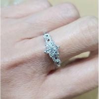 ราคา แหวนเพชร น้ำ 98 สะอาด เพชรรวม 0.30 ct ทอง 18k เพชรขาวเหลี่ยมสวย ไฟดี ราคา 9,900 บาท (6152066833)