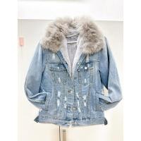 ราคา ส่งต่อ>>>เสื้อแจ๊คเก็ตยีนส์บุขนด้านในในความอบอุ่น เฟอร์ถอดได้ (29316804907)