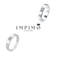 ราคา แหวนเพชรโมซาไนต์ ขนาด 0.3 กะรัต จาก Impimo ทรง Princess Cut และ Round Cut ฝังในตัวเรือนเงินแท้ 925 ชุบทองคำขาว (53051050105)