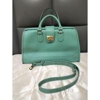 ราคา กระเป๋ามือสอง โกดังญี่ปุ่น ทรงบาสเก็ต สีเขียวมิ้นท์ (22082645557)