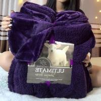 ราคา ผ้าห่มขนแกะ Ultimate สีม่วง สวย สดใส 8ฟุต (1120260608)