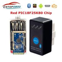 ราคา Newest ELM327 V1.5 PIC18F25K80 Chip ELM 327 Bluetooth With Power Switch on/off elm327 WIFI OBDII Co (47004609778)
