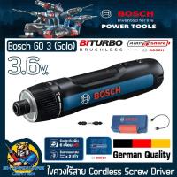 ราคา ไขควงไร้สาย BOHCH GO 3 3.6V. แรงบิด 0.1 - 5 Nm. มีไฟ LED ยี่ห้อ BOSCH รุ่น BOSCH GO 3 (SOLO) (22063881117)
