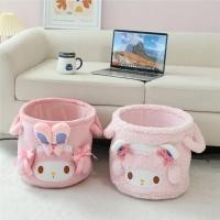 ราคา น่ารัก Melody Lamb เก็บถังรอบสตูลเปลี่ยนรองเท้าสตูลโซฟาสตูล Girly Heart ตะกร้าเก็บของเล่นเบ็ดเตล็ดต (24539725008)
