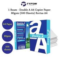 ราคา กระดาษ A4 | 1 Ream - กระดาษถ่ายเอกสาร Double A A4 - 80gsm (500 แผ่น) Kertas A4 (47657488177)
