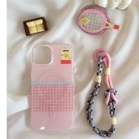 ราคา เคสปิงปองชมพู ไอโพน15 14 13 12 Pro max Plus ชุด3ชิ้น สายคล้องคละสีGriptok เคสลายการ์ตูนมินิมอล (27115696842)